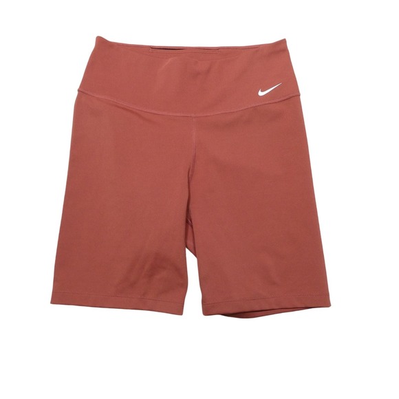 Nike Pants - Nike Dri-FIT Shorts Womens Small Brown High Rise 6 Inseam Bike Running Stretch